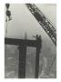 Two Construction Workers At The Corner Of Two Steel Beams Pointing To The Left by Lewis Wickes Hine Limited Edition Print