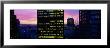 Buildings Lit Up At Dusk, Vancouver, British Columbia, Canada by Panoramic Images Limited Edition Print