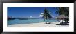 Lounge Chair Under A Beach Umbrella, Moana Beach, Bora Bora, French Polynesia by Panoramic Images Limited Edition Print