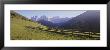 View Of A Wooden Farm Fence, South Tyrol Region, Le Odle Mountains, Italy by Panoramic Images Limited Edition Print