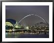 The Sage And The Tyne And Millennium Bridges At Night, Tyne And Wear, Uk by Jean Brooks Limited Edition Print