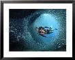 Scuba Diving, Silversides Cave, Caribbean Sea, Mexico by David Mechlin Limited Edition Print