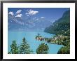 View Over Lake Brienz To Iseltwald, Switzerland by Simon Harris Limited Edition Print