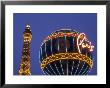 Eiffel Tower Replica And Balloon At The Paris Hotel And Casino, Las Vegas, Nevada, Usa by Brent Bergherm Limited Edition Print