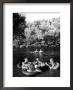 Bridge Table Enables Party Goers To Play A Few Rubbers During Floating Party On The Apple River by Alfred Eisenstaedt Limited Edition Print