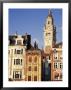 Flemish Houses And Belfry Of The Nouvelle Bourse, Grand Place, Lille, Nord, France by David Hughes Limited Edition Print