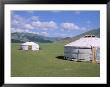 Yurts (Ghers) In Orkhon Valley, Ovorkhangai Province, Mongolia, Central Asia by Bruno Morandi Limited Edition Print