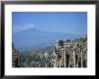 Greek Theatre And Mount Etna, Taormina, Sicily, Italy by J Lightfoot Limited Edition Print