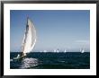 A 35-Foot Sailing Sloop Is Seen From Behind by W. Robert Moore Limited Edition Print