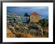 Old Ruin And New Building On Coastline, Byblos, Jabal Lubnan, Lebanon by Jane Sweeney Limited Edition Print