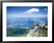 View From Mount Pilatus Over Lake Lucerne, Switzerland by Simon Harris Limited Edition Print