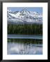 Two Kayakers Paddling On Byers Lake With Alaska Range In Background by Michael Melford Limited Edition Print