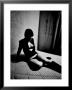 Woman In Underwear On Bare Mattress by Phil Sharp Limited Edition Print