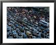 Overhead Of Traffic During Evening Rush Hour, Garden Ring, Moscow, Russia by Jonathan Smith Limited Edition Print