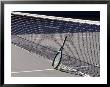 Tennis Racquet Against Net With Ball by Mitch Diamond Limited Edition Print