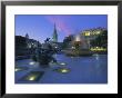 Fountains In Trafalgar Square At Night, London by Lee Frost Limited Edition Print