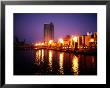 The Yarra River With Fire Displays On Melbourne's Southbank Promenade, Melbourne, Australia by Manfred Gottschalk Limited Edition Print