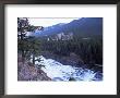 Banff, The Bow Falls And Prestigious Banff Springs Hotel, At Dusk, Alberta, Canada by Ruth Tomlinson Limited Edition Pricing Art Print