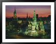 Sunset Over Red Square, The Kremlin, Moscow, Russia by D H Webster Limited Edition Print