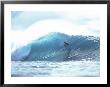 Surfer Surfing In Curl Of Wave, Hawaii by Vince Cavataio Limited Edition Print