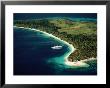 Aerial Of Blue Lagoon Cruises Ship Anchored Off Island, Fiji by Peter Hendrie Limited Edition Print