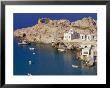 Aerial View Of Firopotamus Fishing Village And Bay, Milos, Cyclades Islands, Greece by Marco Simoni Limited Edition Print