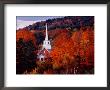 Autumn Colors And First Baptist Church Of South Londonderry, Vermont, Usa by Charles Sleicher Limited Edition Pricing Art Print