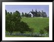 Elegant Horse Barn Atop Hill, Woodford County, Kentucky, Usa by Dennis Flaherty Limited Edition Print