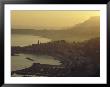 Town Of Menton, France, On The Mediterranean, At Dusk by George F. Mobley Limited Edition Print