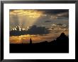 Temple And Pagoda Silhouettes At Sunset, Myanmar by Keren Su Limited Edition Print