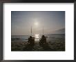 Fishermen In Beach Chairs Wait For A Bite Along The Ocean Shore by Stephen St. John Limited Edition Pricing Art Print