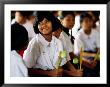 Seated Girls At Wai Kru Ceremony, Bangkok, Thailand by Alain Evrard Limited Edition Pricing Art Print