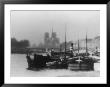 Vintage Image Of Boats In Harbor, Paris, France by R. P. Kingston Limited Edition Print
