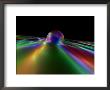 Abstract Bubble On Multi-Colured Liquid Against Black Background by Albert Klein Limited Edition Print