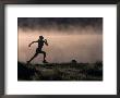 Silhouette Of Woman Trail Running, Co by Bob Winsett Limited Edition Pricing Art Print