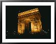 The Arc De Triomphe Lit Up At Night by Todd Gipstein Limited Edition Print