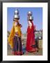 Two Women By A Well Carrying Water Pots, Barmer, Rajasthan, India by Bruno Morandi Limited Edition Print
