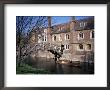 Mathematical Bridge, Queens College And Punt, Cambridge, Cambridgeshire, England by David Hunter Limited Edition Print