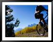 Mountain Biker In Autumn, Canmore, Canada by Philip & Karen Smith Limited Edition Print