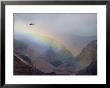 Helicopter And Rainbow At Waimea Canyon, Waimea Canyon State Park, Kauai, Hawaii by Holger Leue Limited Edition Print