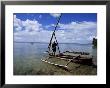 Fisherman On A Boat, Zanzibar, Tanzania, East Africa, Africa by Yadid Levy Limited Edition Pricing Art Print