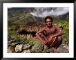 Dani Man In Front Of His House Near The Baliem Gorge, Tangma, Irian Jaya, Indonesia by Karl Lehmann Limited Edition Pricing Art Print