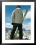 Skier Looking At The View Of Mountains At Las Lenas, Argentina by Christian Aslund Limited Edition Print