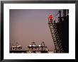 Crew Member Entering Cargo Ship On Ladder, Los Angeles, California by Thomas Winz Limited Edition Print