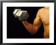 Body Building-Curling Dumbbell Biracial by David M. Dennis Limited Edition Pricing Art Print