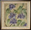 Purple Floral Tapestry by Tina Limited Edition Pricing Art Print