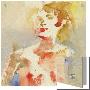 Watercolor Painting Of Woman by S.S. Limited Edition Print