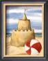 Sand Castle And Beach Ball by Melissa Babcock Saylor Limited Edition Pricing Art Print