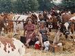 Two Ladies Picnic At An Agricultural Show by Shirley Baker Limited Edition Print