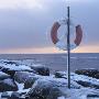 A Ring-Buoy By The Sea In Winter, Sweden by Mikael Bertmar Limited Edition Print